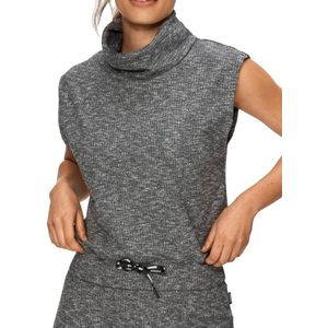 Stronger - Cush Sleeveless Turtleneck - Sportvest - Dames - Antraciet Melange - Maat M