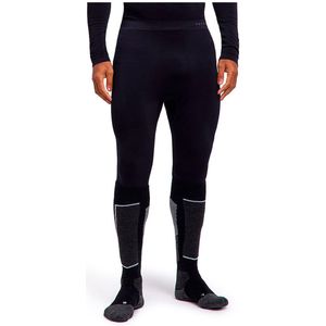 FALKE Heren Broek van onderlaag Maximum Warm 3/4 M Ti functioneel materiaal sneldrogend 1 stuk, Zwart Black 3000 Trend, S