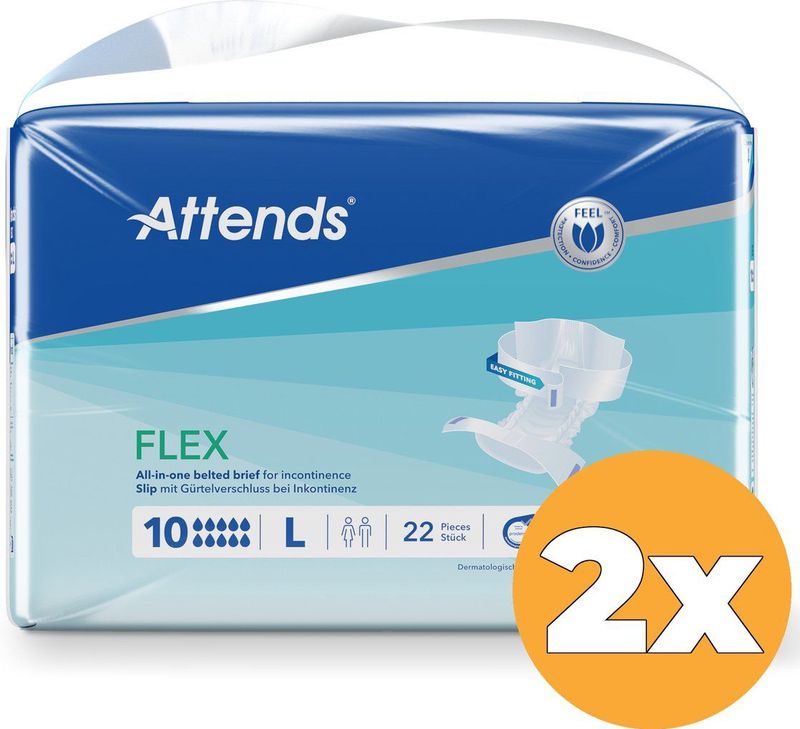 Attends - Flex 10 - Incontinentieverband - Maat L - 22 Stuks