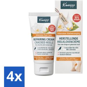 Kneipp - Hielklovencrème - 30 % ureum - Geschikt voor diabetici - 50 ml - Voordeelverpakking - 4 stuks
