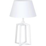 Home Sweet Home tafellamp Largo - tafellamp Spinn wit inclusief lampenkap - lampenkap 30/20/17cm - tafellamp hoogte 50 cm - geschikt voor E27 LED lamp - wit