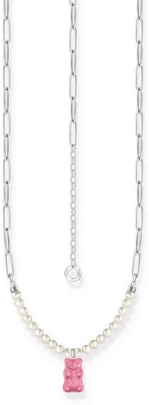 Thomas Sabo - KE2207-082-9-L45V - Ketting - 925 Zilver - Goldbär Roze - 40+5 cm