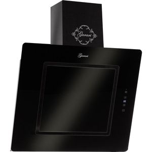 GURARI GCH S 155 60 BL PRIME N+Slang, wasemkap, Afzuigkap 60 cm, zwart glas, 1000m³/h