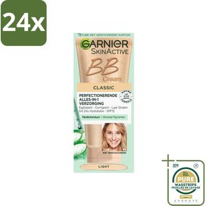 Garnier - SkinActive - BB Cream Classic Light - 5-in-1 Verzorging - 50 ml - Voordeelverpakking - 24 stuks - Lichte huid - Garnier