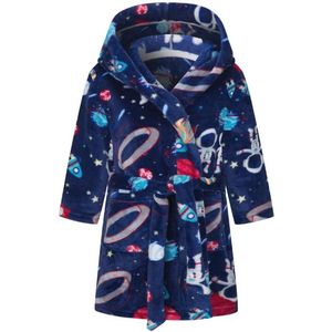 Zachte Kinderkamerjas met Capuchon - Flanel Nachtkleding voor Kinderen 3-4 Jaar