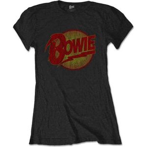 David Bowie - Diamond Dogs Vintage Dames T-shirt - S - Zwart