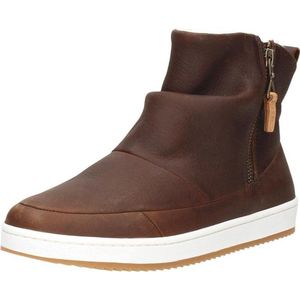 HUB - Ridge - Enkellaars - Dark Brown/Off White-Dark Gum
