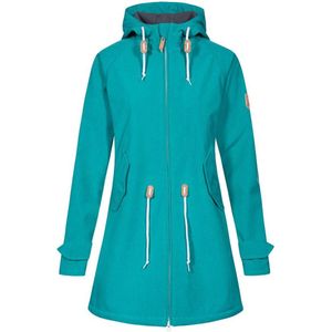 Derbe regenjas Island Friese baltic melange blauw 36