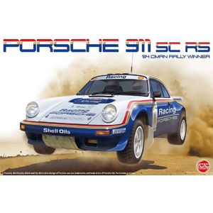 1:24 NuNu 24011 Porsche 911 1984 Oman Rally Plastic Modelbouwpakket