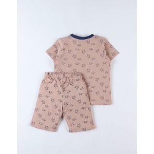 Noukie's - Pyjama - Beige / marine - Turtle - 3 maand 62