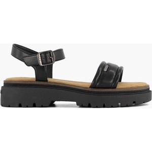 esprit Zwarte chunky sandaal - Maat 40