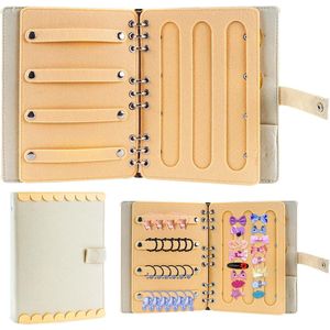 Hair Game Holder - Haar Bobbles - Haar Organizer - DIY Vilt Haar Clips - DIY Accessoires - Haarband - Vouwbaar - Dubbel Gebruik - Thuis - Reizen