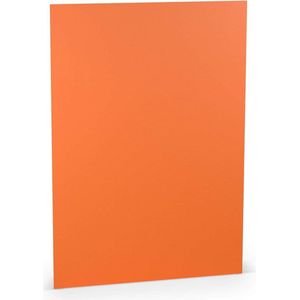 PAPERADO, 100 vellen MANDARIN, A4 gekleurd geribbeld papier 160gr, 210 x 297mm, knutselpapier, om te beschilderen, te printen PAK VAN 100 VELLEN