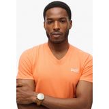 Superdry - Vintage Logo - Vee T-shirt - Oranje - Korte Mouwen