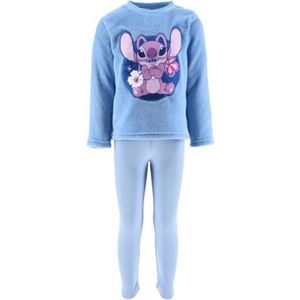 Disney - Lilo & Stitch - Pyjama - Blauw - Fleece - Maat 140