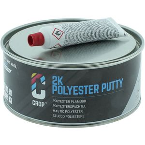 CROP Polyester Plamuur 2K - 750 ml - Reparatie voor Auto - Polyester hars Vulmiddel - Autoplamuur met Verharder - 2 Componenten