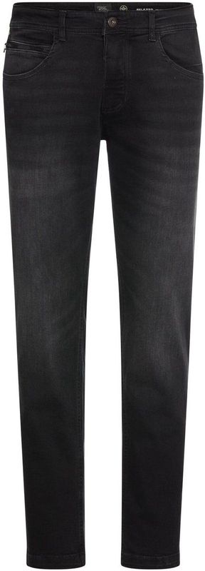 camel active - 5-Pkt Loose Fit Jeans - Grafiet Grijs - Puur Katoen