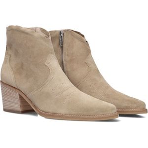 Paul Green 8125 Enkellaarsjes - Enkelboots met rits - Dames - Beige - Maat 38