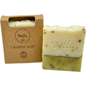 Della essentials - Biologisch - Lavander soap - Lavendel zeep - Vegan - ontspannend - 100 gram