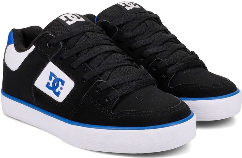 DC Shoes Pure sneakers voor heren, Black Blue White, 47 EU