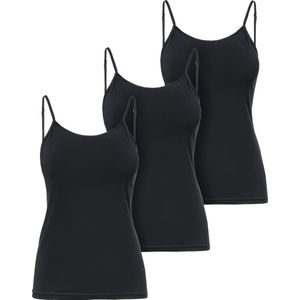 Ladeheid 3 pack Dameshemd Singlet-Onderhemd – Zwart – XL - LA-LA40-263-US