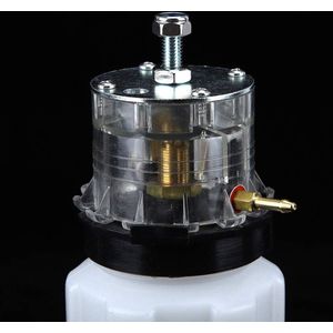 Melker Olie Pot Kan - Vacuümpomp Accessoire Voor Koe Schapen Geit - Plastic - Wit .