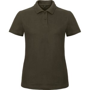 Dames Polo ID.001 Bruin merk B&C maat 3XL