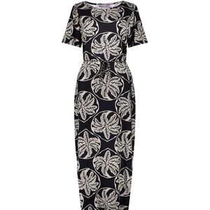 Geisha Jurk A Lijn Jurk Met Print 47212-20 Black/off-white Dames Maat - XS