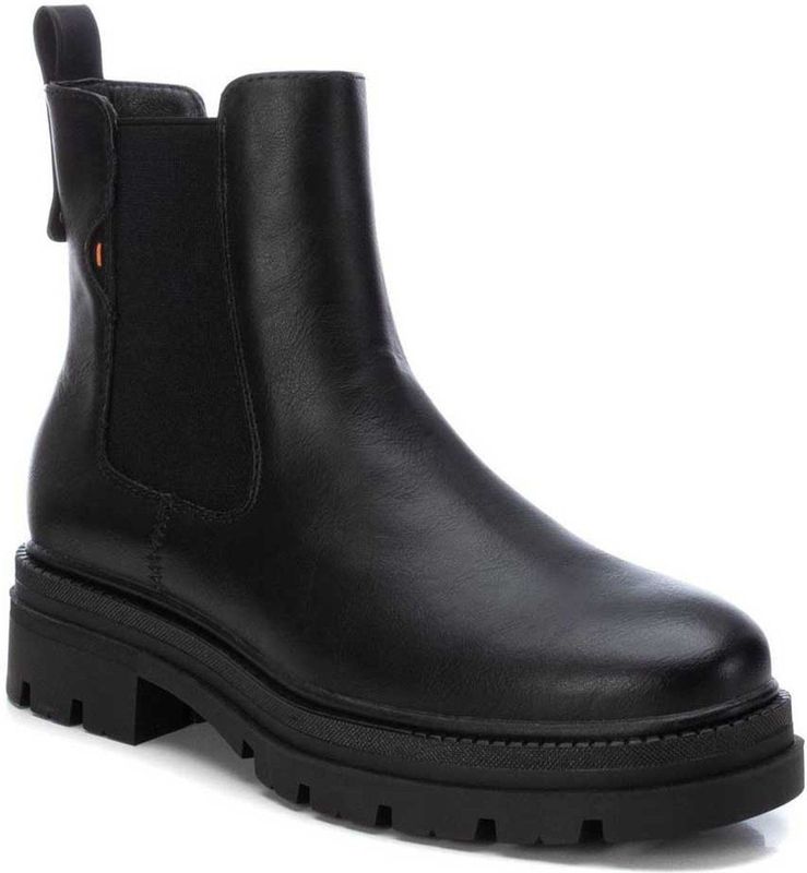 Refresh - 17197901-NEGRO - Enkellaarsjes - Zwart - Plat - Ritssluiting - Casual