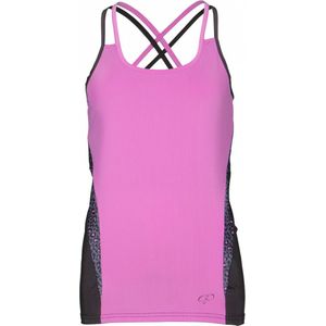 Papillon Sporttop Spaghettibandjes Polyester Roze/zwart Mt M