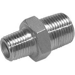 3/4'' NPT x 1'' NPT RVS Borstnippel 140 Bar - Hydrauliek - FL2S-M-ST-034N-100N