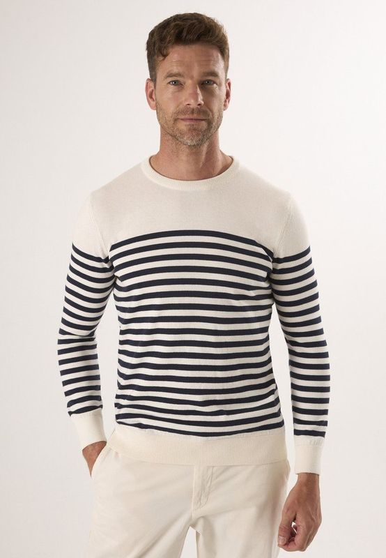 Felix Hardy - Ronde Hals Trui - Ecru - 100% Katoen - Heren - 2XL