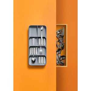 Joseph Joseph keukenkastorganizer - Giftset Dream Drawers Organizer Bestek & Mes Set van 2 Stuks - Polypropyleen - Grijs