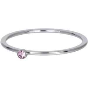 iXXXi - Vulring - Pink - 1 mm - 1 Stone Crystal Zilver