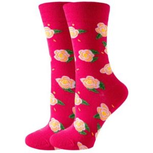 sokken - dames -bloemen - mint