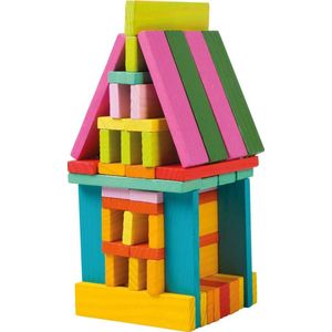 Small Foot -Houten Constructie blokken - Jongens en meisjes - Multicolor