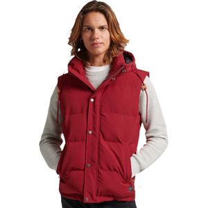 Superdry - Everest - Mouwloze Jas - Met Capuchon - Slanke Pasvorm