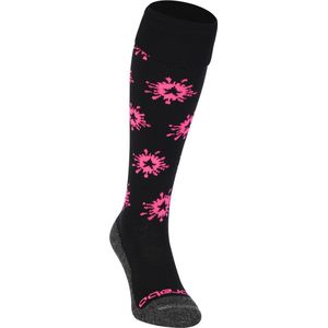Brabo - BC8550A Socks Splash Black/Pink - Black/Pink - Unisex - Maat 28-30
