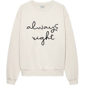 Catwalk Junkie dames O-hals sweater graphic always right wit - 34