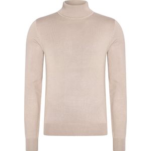 Mario Russo Coltrui - Trui Heren - Sweater Heren - Coltrui Heren - XL - Plaza Taupe