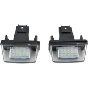 Auto-achterlicht Auto Kentekenverlichting Nummer Lamp Voor Citroen C2 C3 C5 C6 C8 Voor Peugeot 106 1007 207 307 406 407 607 LED-achterlichten