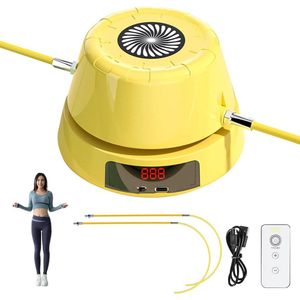 Intelligente automatische elektrische springtouwmachine met LED-display - instelbaar voor multiplayer-springen