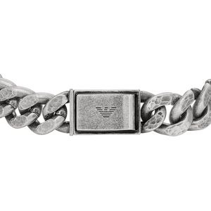 Emporio Armani Heren Armband Staal - Zilverkleurig