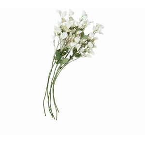 LOBERON Clavigny Kunstbloemen - Wit - 6-delige Set