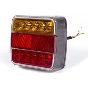 Benson Aanhangwagen Achterlicht - 18 LED - Vierkant 10 x 10 cm