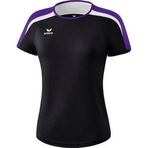 Erima Liga 2 0 T-Shirt Dames - Zwart Donker Violet Wit