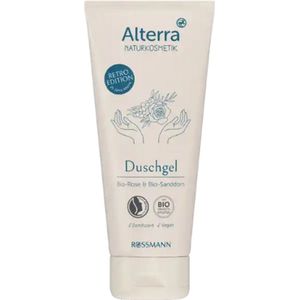Alterra Naturkosmetik - Douchegel - Retro Editie | 1x 200 ml - Biologische Roos & Biologische Duindoorn | Limited Edition 2025