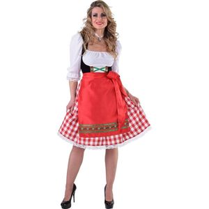Boeren Tirol & Oktoberfest Kostuum | Maria Mout Oktoberfest Dirndl | Vrouw | Medium | Bierfeest | Verkleedkleding