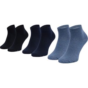 Skechers 3PPK Basic Quarter Socks SK42004-5801, Mannen, Marineblauw, Sokken, maat: 39-42