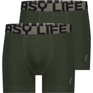 Alca Easy-Going 2-Pck Heren Boxershort Dark Green XL
